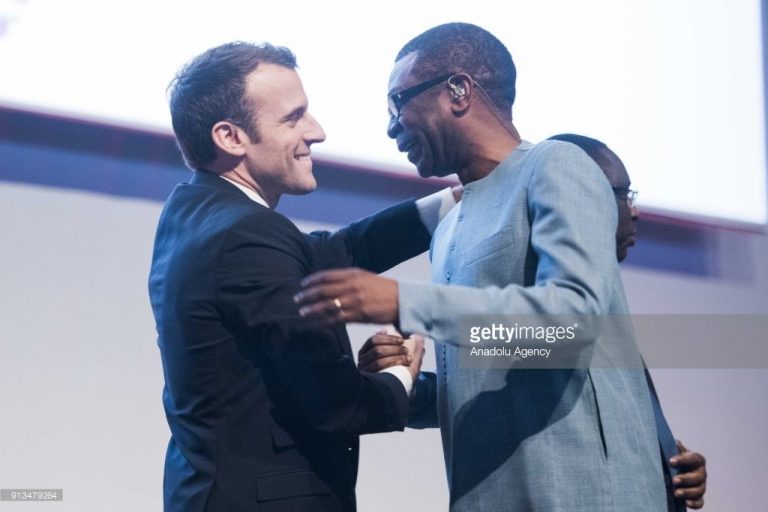 Youssou Ndour et Macron