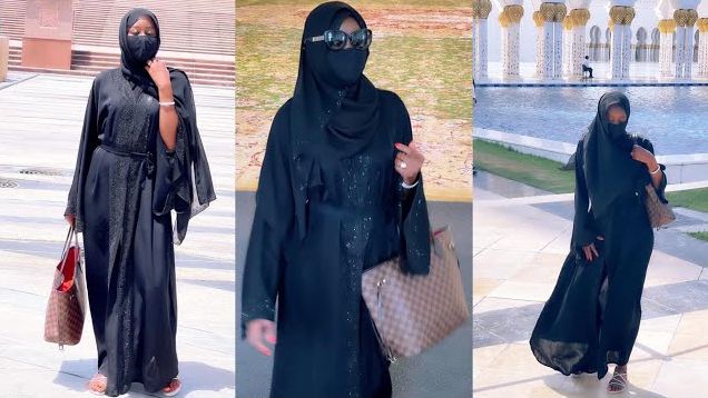 RAMADAN 2021 : Queen Biz méconnaissable en mode hijab à la Mosquée Cheikh Zayed d‘Abu Dhabi (Photos)