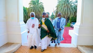 Photos : Cheikh Mouhamadoul Mahi Ibrahima Niasse reçu par Macky Sall