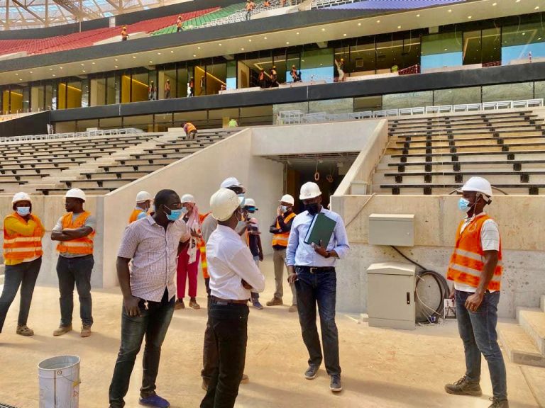 (Photos) Foot : La Caf envoie une mission d’inspection au “Stade du Sénégal”