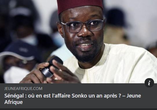 Jeune Afrique vs Sonko