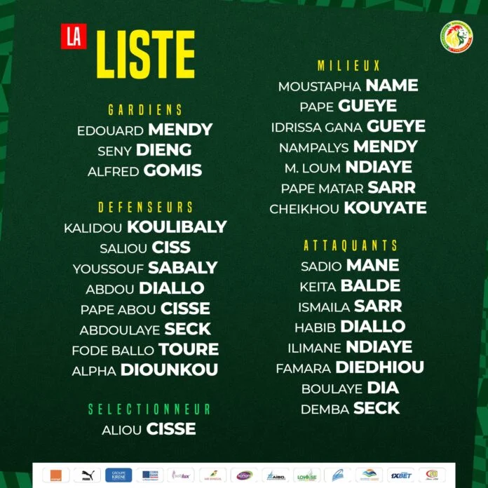 Dernière minute : La liste de Aliou Cissé est tombée, plusieurs nouveaux convoqués