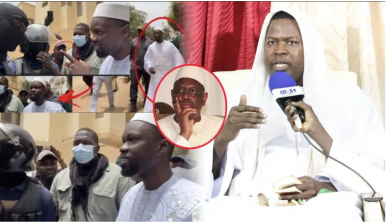 (Vidéo) SONKO empêché d’effectuer la prière du vendredi : Serigne Ahmadou Mbacké Maoulhayat sermonne MACKY !