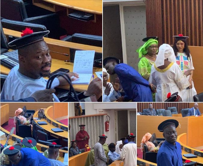 Assemblée nationale : Des députés arborent le look de Alphonse Mané Sambou (Photos)￼