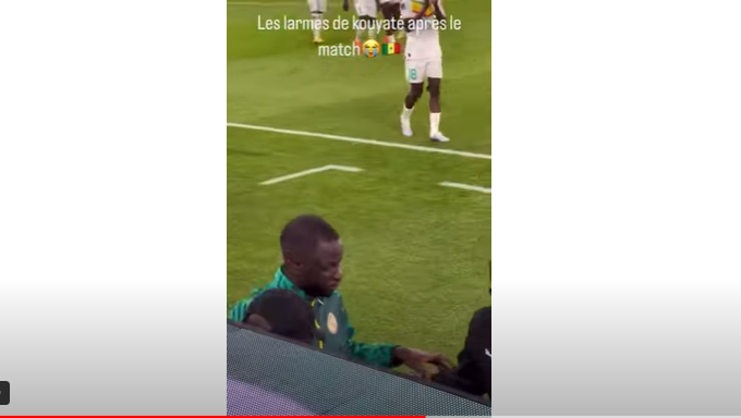 Sénégal vs Pays-Bas : Tristes images, Cheikhou Kouyaté craque et fond en larmes (vidéo)