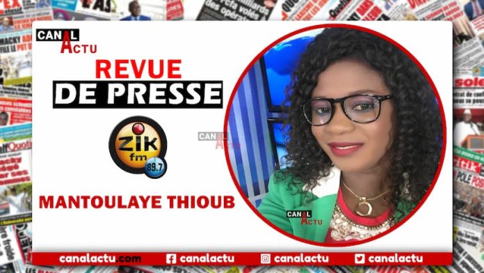 Revue de Presse ( Wolof) de Zik Fm du Lundi 07 Novembre 2022 avec Mantoulaye Thioub Ndoye