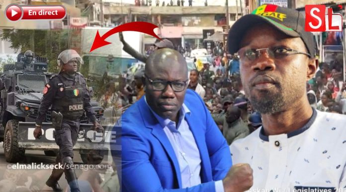 Ousmane Sonko à Guediawaye avec Ahmeth Aïdara