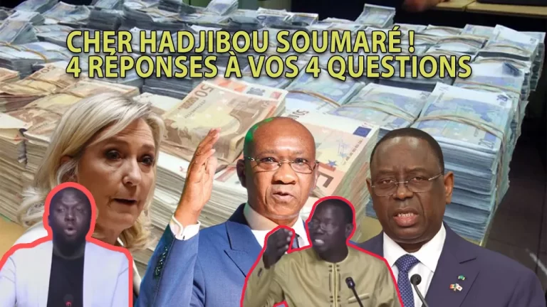 Ndax Macky Sall dafa diox Marine Le Pen 7milliard?Mamadou Fofana tance Hadjibou Soumare “ay wax day leer  » (vidéo)