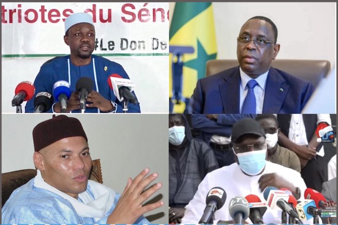 Macky Sall, Sonko, Idy, Karim, Khalifa Sall