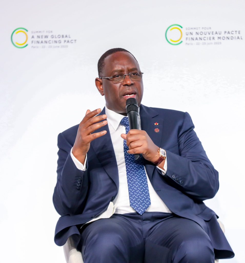 Macky Sall à Louverture Du Sommet De Paris Le Président Fait Le Plaidoyer Pour Un Financement 2645