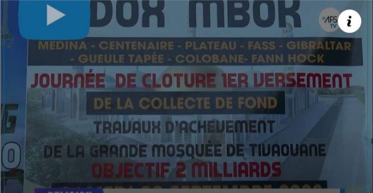 Vidéo : L’Imam Moussa Samb initie l’opération ‘Dox Mbok’ pour la mosquée de Tivaouane