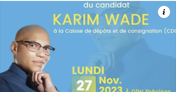 Présidentielle 2024 : Karim Wade va déposer sa caution lundi